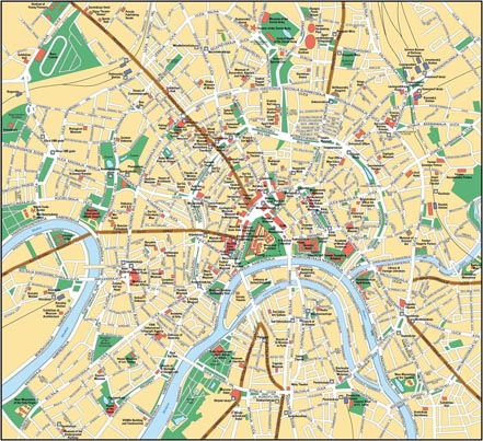 Mappa di Mosca