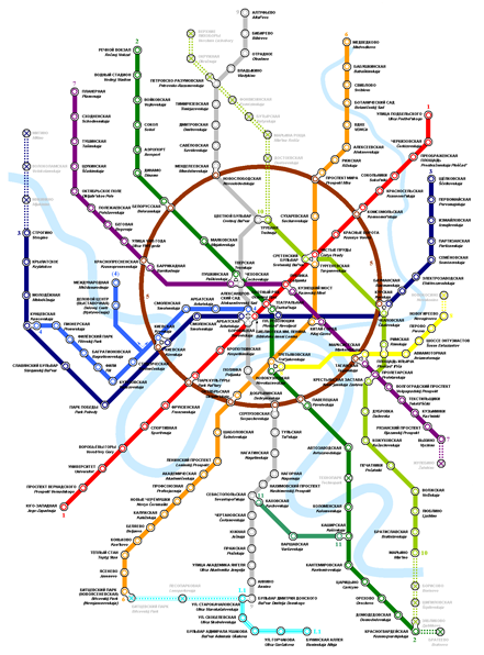 Mappa della metropolitana di Mosca