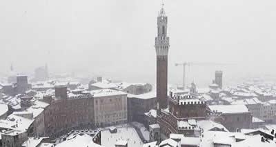 Siena con la neve